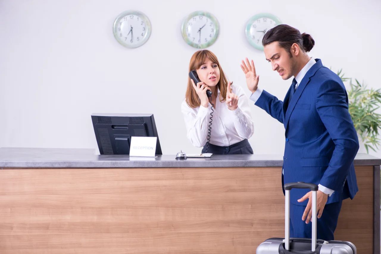 Telefone klingeln durch während zeitgleich Gäste einchecken