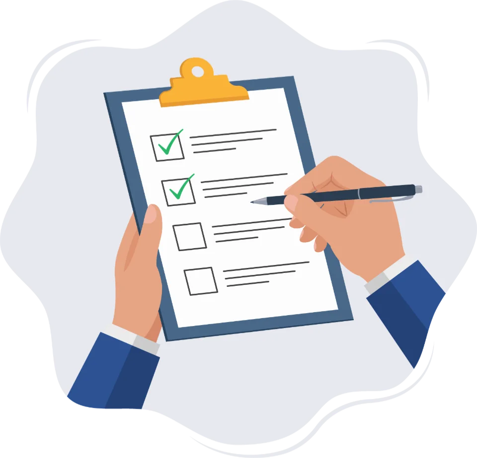 Clipboard with checklist 960x922